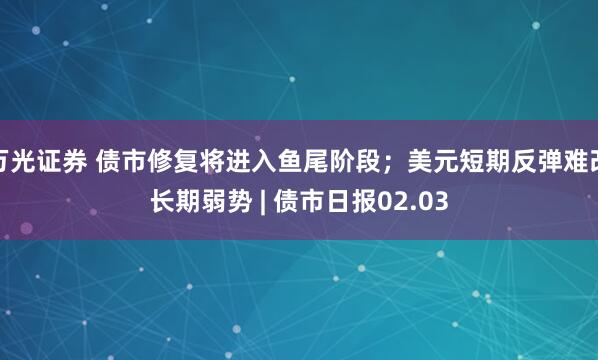 万光证券 债市修复将进入鱼尾阶段;美元短期反弹难改长期弱势 | 债市日报02.03